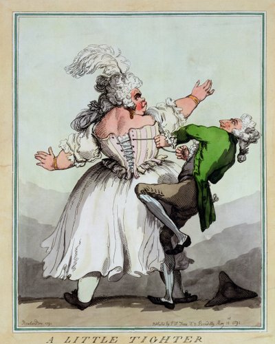 Ein bisschen fester, veröffentlicht von S.W. Fores, 1791 von Thomas Rowlandson